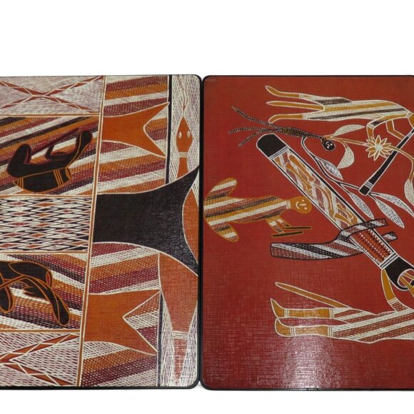 ABORIGINAL ARTISTS Gallery Placemat Set of 6 by Galarrwuy Yunupingu Australia - Picture 5 of 11